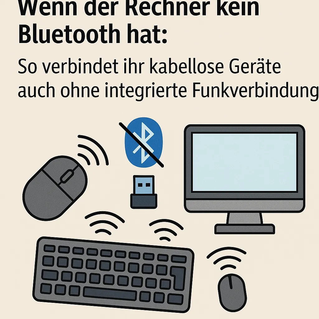 Wenn der Rechner kein Bluetooth hat: So verbindet ihr kabellose Geräte auch ohne integrierte Funkverbindung