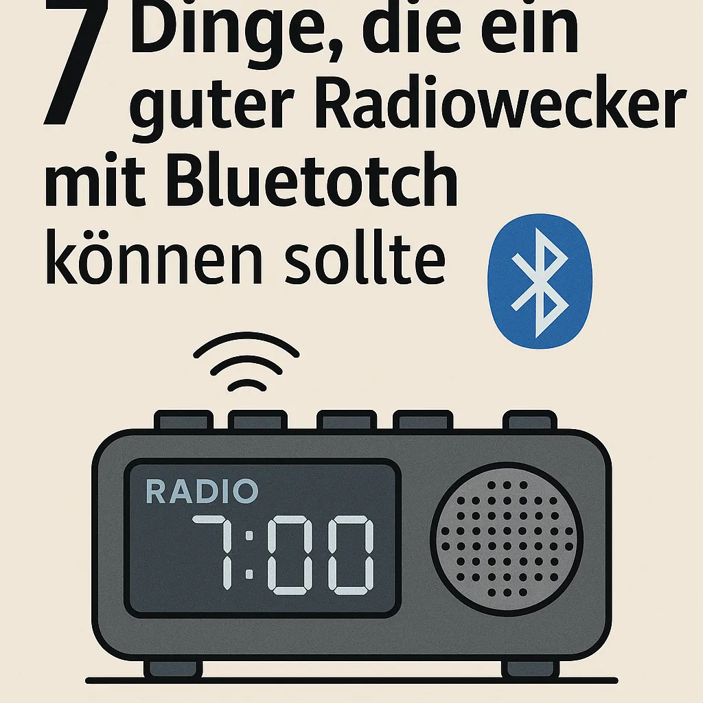7 Dinge, die ein guter Radiowecker mit Bluetooth können sollte