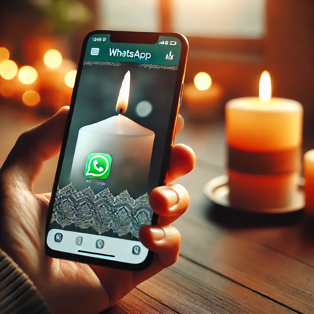 Kerze im WhatsApp-Trauerstatus – So drückst du stille Anteilnahme aus