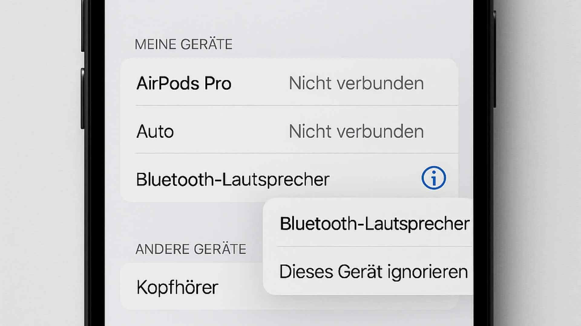 iPhone Bluetooth ignorieren – so funktioniert es wirklich