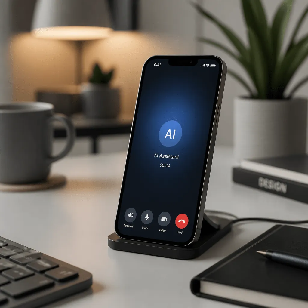 Symbolbild: Smartphone mit Videoanruf-Oberfläche zur Veranschaulichung der WhatsApp Videoanruf Einstellungen