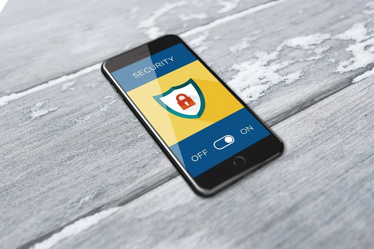 Geöffnete Virus App auf dem Smartphone
