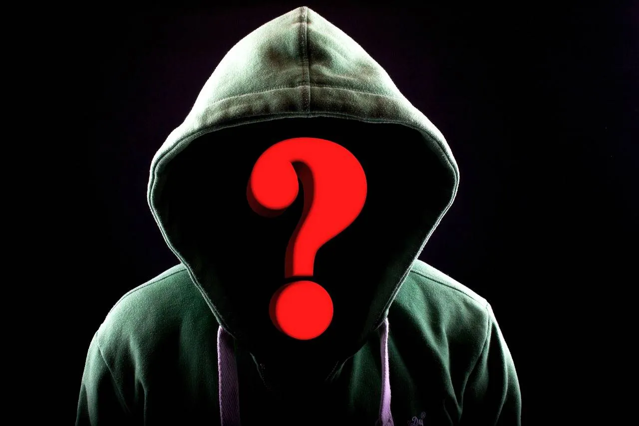 Anonyme Person